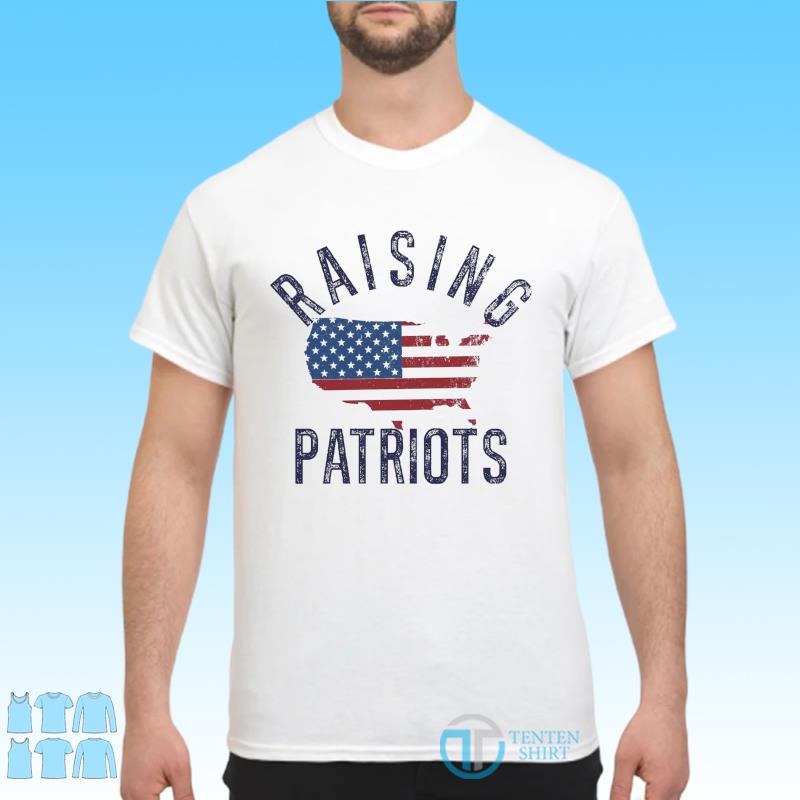 Official American Flag Raising Patriots 4th Of July Shirt - Tentenshirts