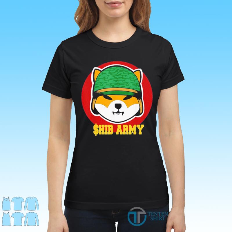 shiba army t shirt