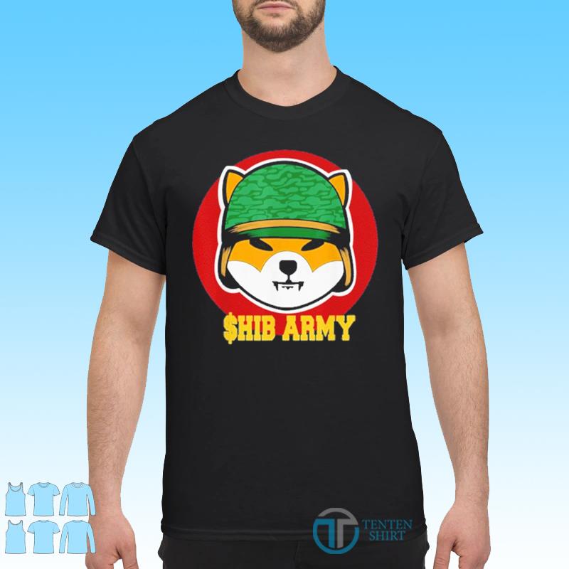 shiba army t shirt