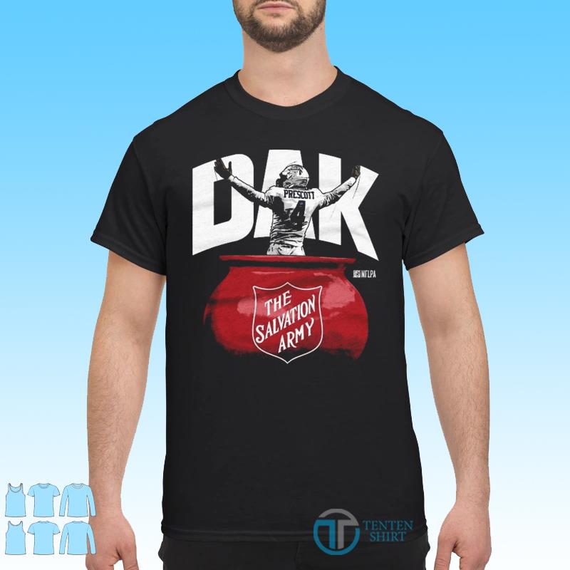 Dallas Cowboys dak prescott the salvation army shirt,Sweater, Hoodie, And  Long Sleeved, Ladies, Tank Top