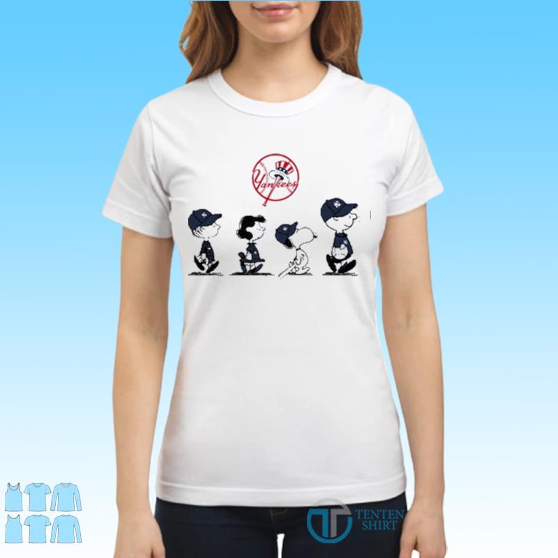 Peanuts Charlie Brown And Snoopy Playing Baseball New York Yankees T-shirt,  hoodie, sweater, long sleeve and tank top