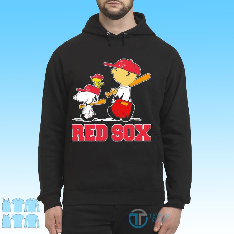 Peanuts Charlie Brown And Snoopy Playing Baseball Boston Red Sox shirt,sweater,  hoodie, sweater, long sleeve and tank top