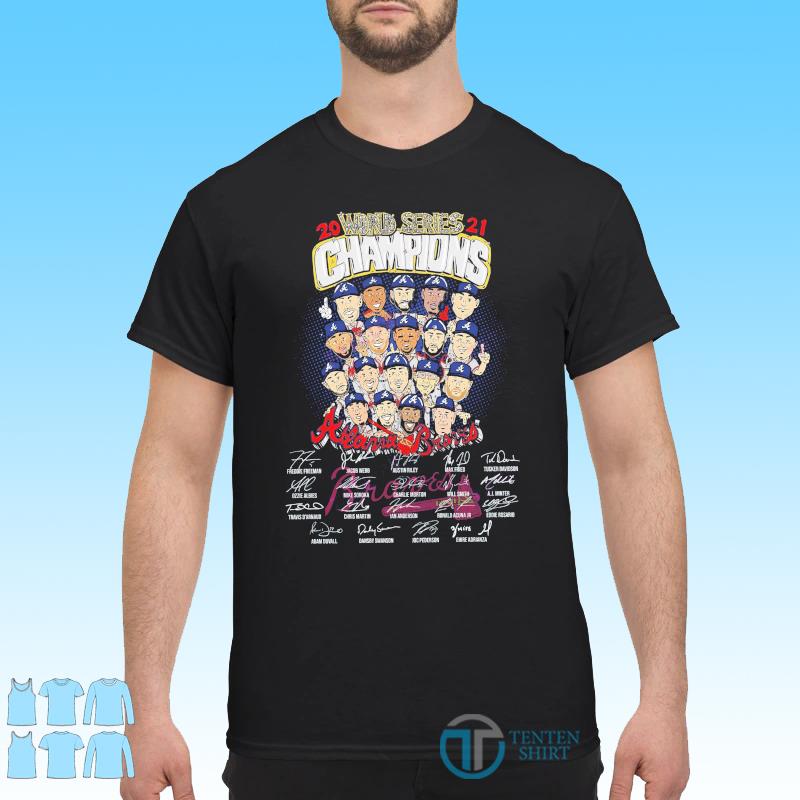 Get World Series Champions Atlanta Braves Team Player Cartoon Funny Shirt  For Free Shipping • Custom Xmas Gift