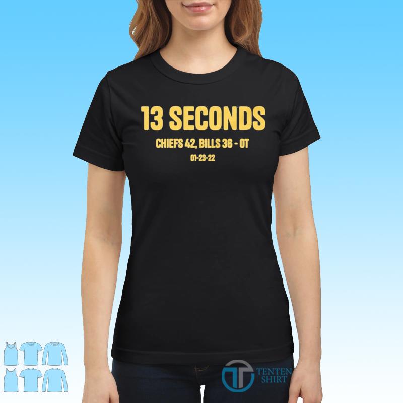 Official Chiefs 13 Seconds Kcjanuary 23,2022 Shirt, hoodie, tank