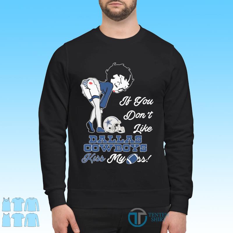 Betty Boop With Dallas Cowboys Star Logo Shirt - High-Quality