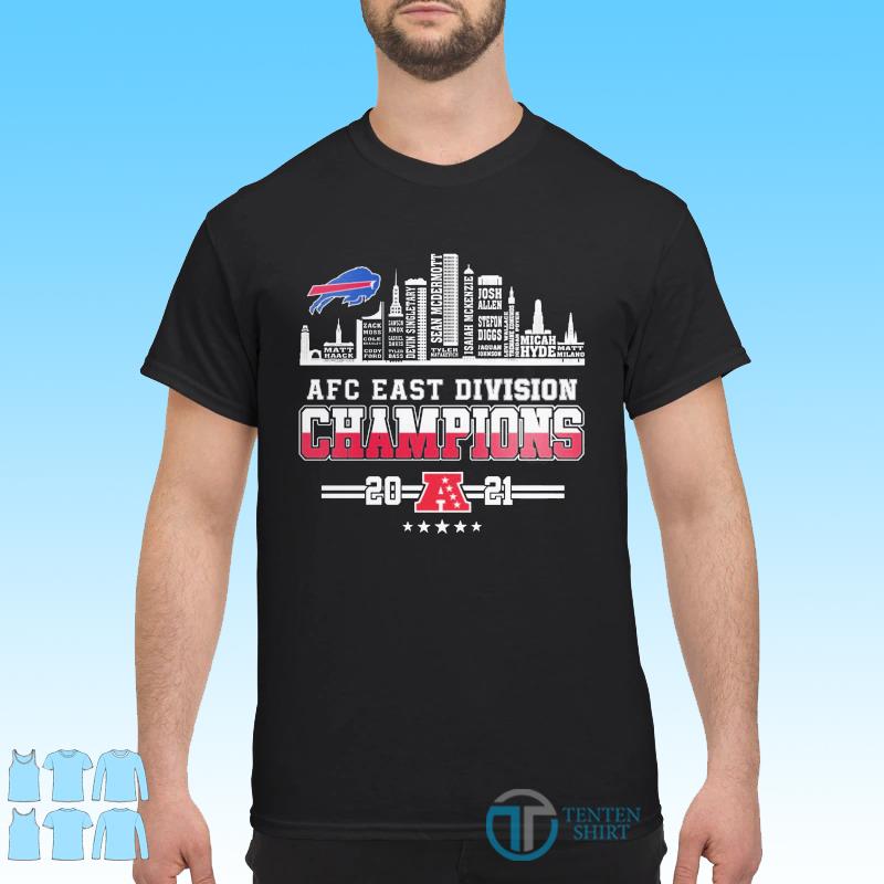 Buffalo Bills 2021 AFC East Division Champions signatures shirt