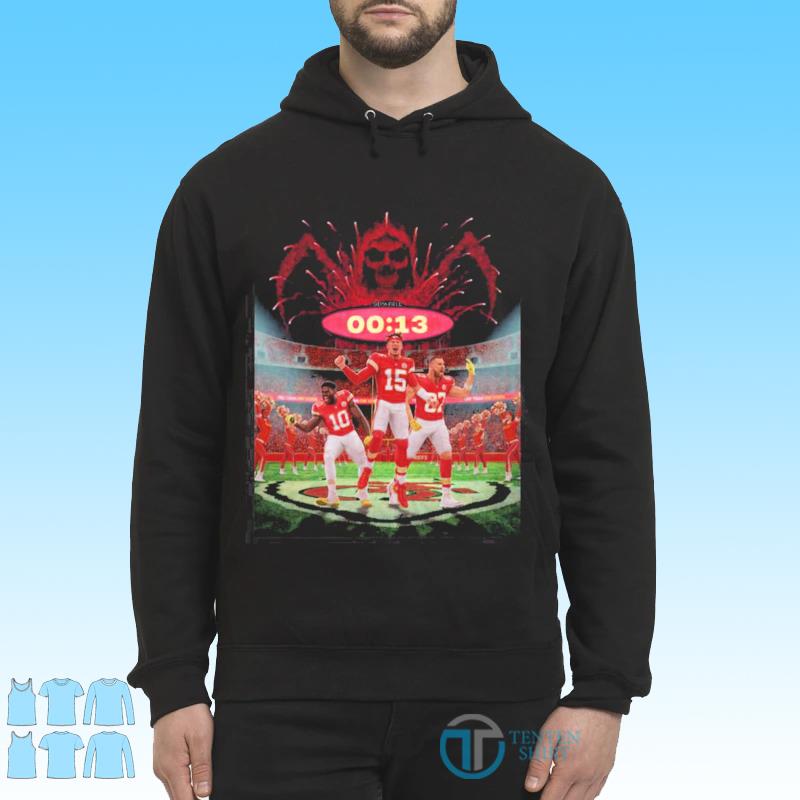 Don't fear the reaper 13 seconds Chiefs shirt, hoodie, sweater, long sleeve  and tank top