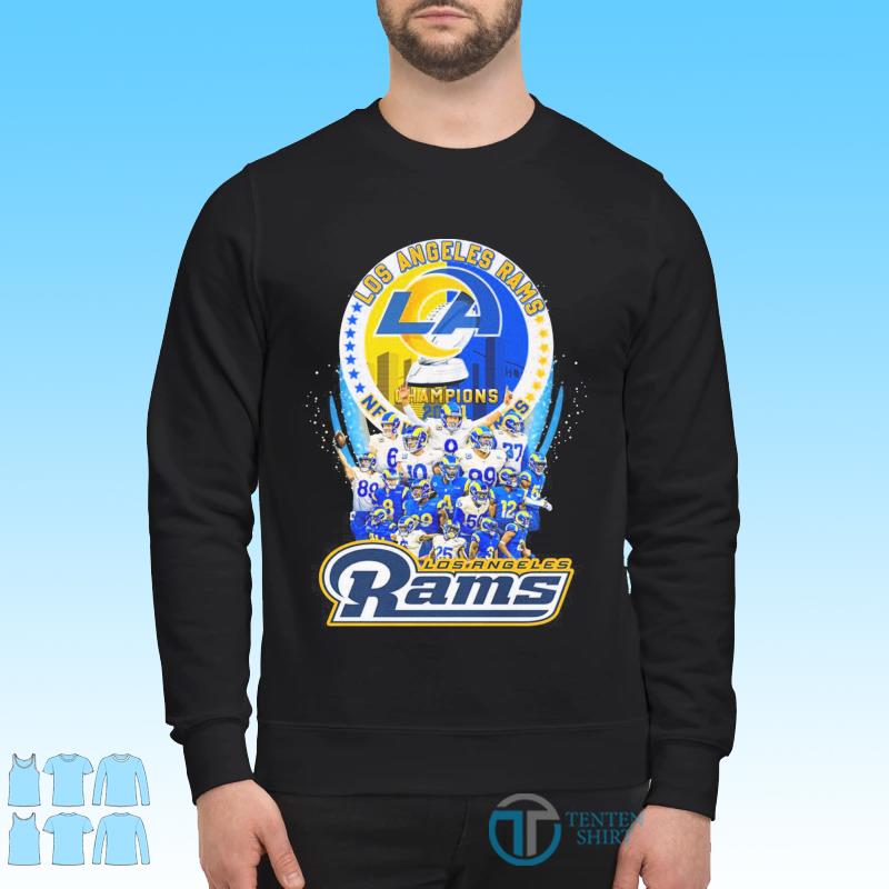 Los Angeles Rams Football Team Champions 2021 Nfc West Champs Shirt