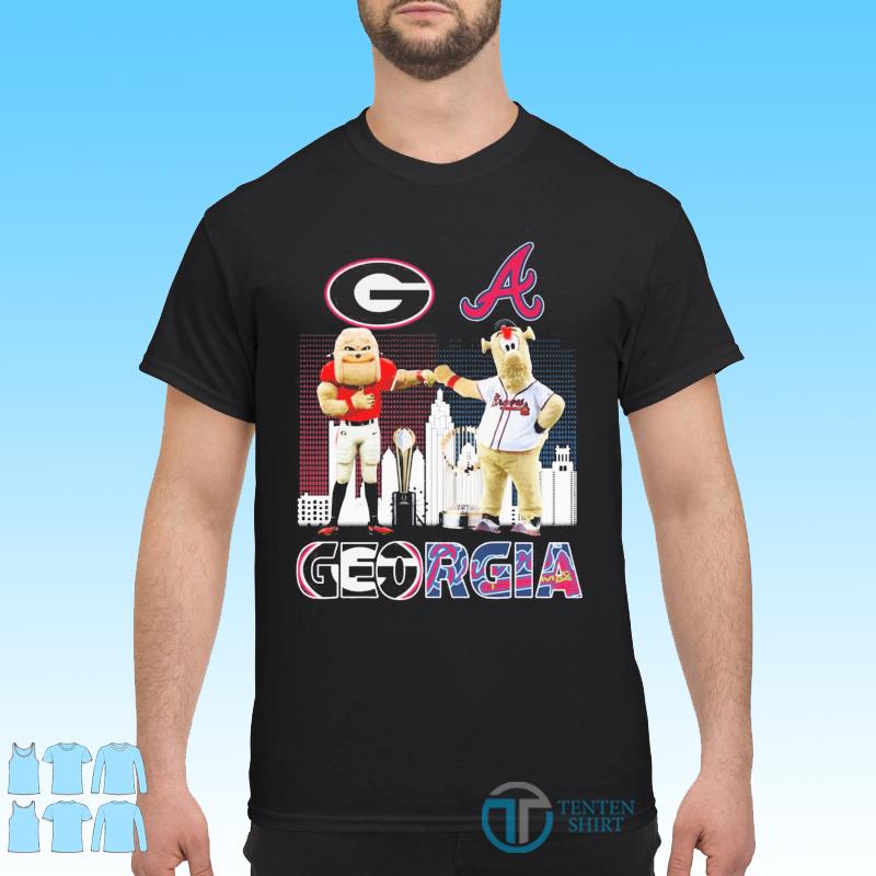 Mascot Georgia Bulldogs and Atlanta Braves Georgia shirt, hoodie, sweater,  long sleeve and tank top