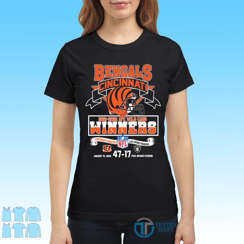 Cincinnati Bengals Vs Las Vegas Raiders 2022 NFL Wild Card Matchup shirt,  hoodie, sweater, long sleeve and tank top