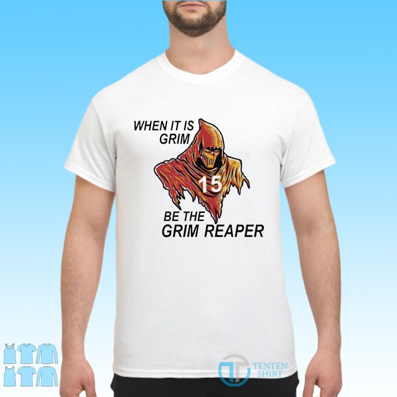 KC Chiefs 15 Mahomes Grim Reaper Shirt - Tentenshirts