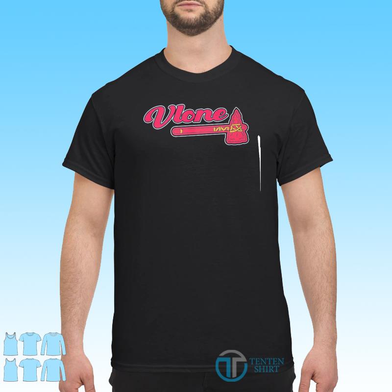 Vlone Atlanta Braves Baseball Shirt - Tentenshirts