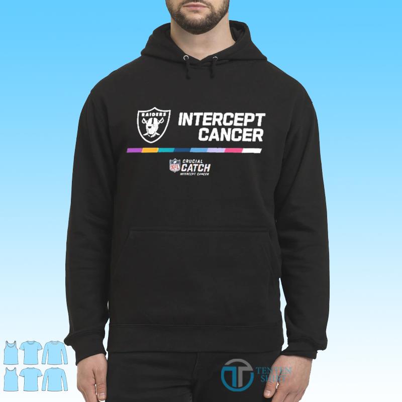 Las Vegas Raiders Intercept Cancer 2022 NFL Crucial Catch Shirt