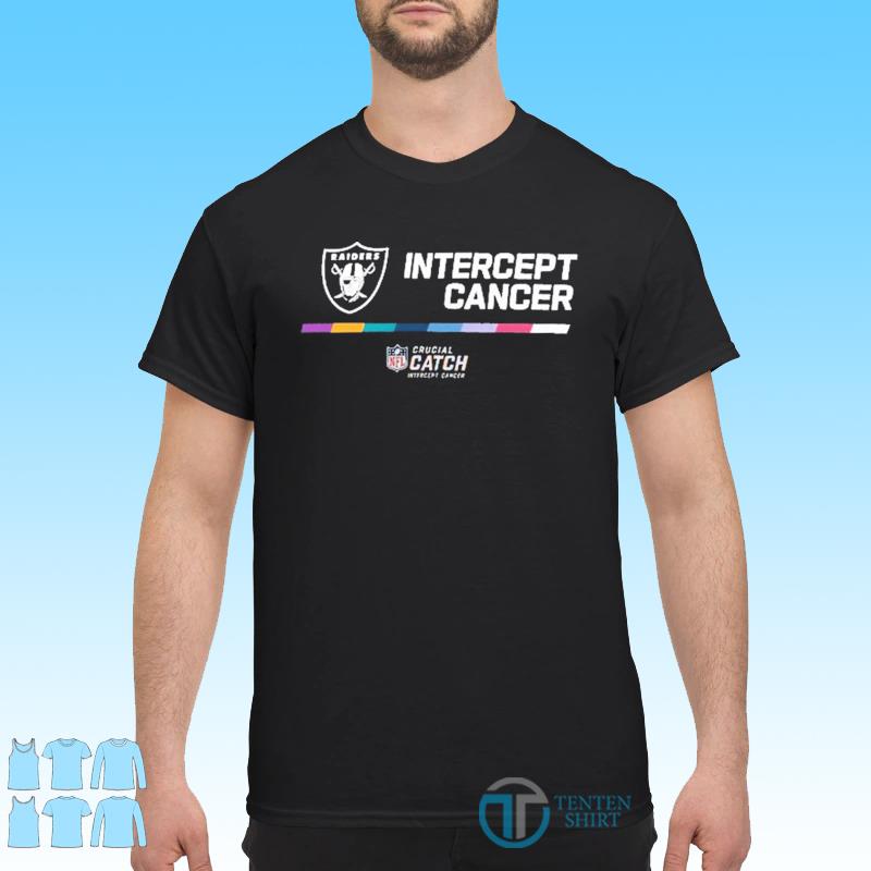 Las Vegas Raiders NFL Crucial Catch Intercept Cancer shirt, hoodie